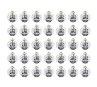 FEPITO 50 piezas Mini luces LED Globos Linternas de papel Luces Lámpara de bola de luz amarilla para decoraciones de fiesta de Navidad Halloween