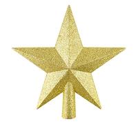 FEPITO - Estrella de Purpurina, Detalles Navideños para decoración de árbol de Navidad, tamaño pequeño, a Prueba de roturas, para decoración del hogar