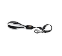 Feplast 75458921 Correa Corta de Nailon para Perros Ergocomfort Gm25/55, Empuñadura Ergonómica, Suave Acolchado, 25 Mm x L 55 Cm Plateado