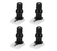 FEQDWOX 4 piezas Tornillo para Asiento de Inodoro, Fijación de Asiento de Inodoro desde Arriba, Tornillos de Tapa de Inodoro, Accesorios de Bisagra, tornillos tapa wc universal