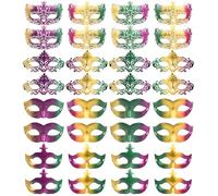 FEQO - 32 máscaras venecianas vintage antiguas para fiestas de disfraces y carnavales