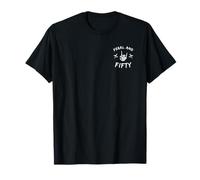 Feral and Fifty Rock Hand Bats 50 Cumpleaños Celebración Camiseta