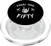 Feral and Fifty Rock Hand Bats 50 Cumpleaños Celebración PopSockets PopGrip para MagSafe