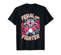 Feral and Fighter Breast Cancer Awareness Camiseta