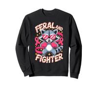 Feral and Fighter Breast Cancer Awareness Sudadera
