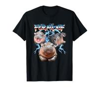 Feral Baby Pygmy Hippo Heavy Metal Camiseta