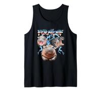 Feral Baby Pygmy Hippo Heavy Metal Camiseta sin Mangas