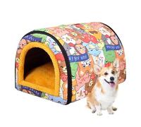 Feral Cat House Outdoor - Refugio cálido Resistente a la Intemperie para el Invierno, Cama aislada para Mascotas para Noches frías, Refugio para Gatos callejeros y comunitarios | Recinto segu