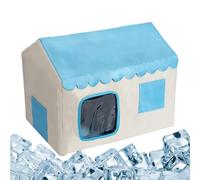 Feral Cat Shelter, Enclosed Pet House 18,11 x 14,96 x 16,93 pulgadas, estructura aislada, Weather-Resistant Build, Small Animals for Garden Lawn Balcony Patio Backyard All-Season Use