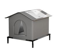 Feral Cat Shelter | Weatherproof Cat House | Winter Cat Shelter | Outdoor Cat House | Insulated Cat House Durable & Weather-Resistant Design Oxford Cloth For Community, Stray, Feral Cats