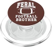 Feral Football Brother Loud Proud Football Bro Greatest Fan PopSockets PopGrip para MagSafe
