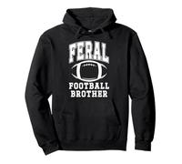 Feral Football Brother Loud Proud Football Bro Greatest Fan Sudadera con Capucha