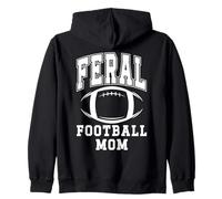 Feral Football Mom,Loud Proud Cheer Mom Football Mama Sports Sudadera con Capucha