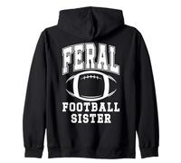 Feral Football Sister,Football Sis,Loud & Proud Cheer Sister Sudadera con Capucha