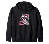 Feral Girl Summer Trash Panda Beach, Lindo Pero Salvaje Mapache Sudadera con Capucha
