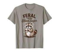 Feral Like My Blood Sugar Diabetic Humor Quote Camiseta