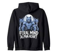 Feral Mind Alphaheart Werewolf Strength Sudadera con Capucha