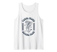Feral Moms Social Club - Retro Cute Tiger Mayhem para mujer Camiseta sin Mangas