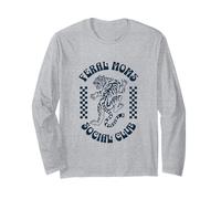 Feral Moms Social Club - Retro Cute Tiger Mayhem para mujer Manga Larga