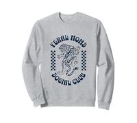 Feral Moms Social Club - Retro Cute Tiger Mayhem para mujer Sudadera