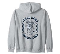 Feral Moms Social Club - Retro Cute Tiger Mayhem para mujer Sudadera con Capucha