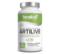 Feralive Laboratories Artilive 60 Cápsulas - Glucosamina + Condroitina + MSM + Cúrcuma + Boswellia + UC-II® - Suplemento para Articulaciones y Cartílagos