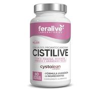 Feralive Laboratories Cistilive 60 Cápsulas - D-Manosa + Cystolean Complex: Extracto de Arándano Rojo con 50% Proantocianidinas + Hibisco, Moringa y Romero - Suplemento para Cuidado Urinario