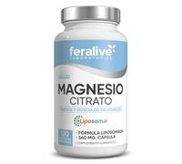 Feralive Laboratories Magnesio Citrato 120 Cápsulas - Fórmula Liposomada + Vitamina B6 - Suplemento para Huesos Fuertes, Músculos Saludables y Función Inmunológica