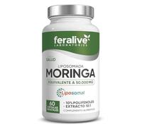 Feralive Laboratories Moringa Liposomada 60 Cápsulas - Extracto 50:1 + Polifenoles - Suplemento Nutricional Integral para Vitalidad, Energía y Bienestar General