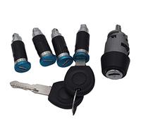 ferater 1 Juego de Interruptor de Encendido Barril de Cerradura de 4 Puertas 2 Llaves 701837205 para T4 IV 1990-2003 Puertas de Dobles para Transporter