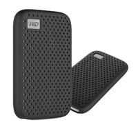 Ferbao Funda de silicona para WD My Passport SSD Disco duro portátil 500G/1T/2T/4T Accesorios Funda protectora de silicona suave (negro)