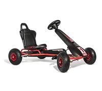 ROLLY TOYS Tretfahrzeuge Ferbedo Go AR 8R (Kart en Negro/Rojo con Volante de Sonido y neumáticos Desde Aprox. 5-11 años) 112012, Color, groß