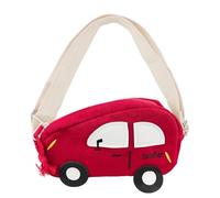 FERCAISH 1 bolso cruzado para niños pequeños, mini bolso de hombro, diseño de dibujos animados, para niñas y niños, rojo