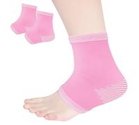 FERCAISH 1 par de calcetines de compresión para el tobillo, tobillera para fascitis plantar, neuropatía del tendón de Aquiles (rosa)