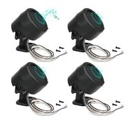 FERCAISH 4 altavoces de coche de 500 W, TP-006A estéreo de alta potencia, altavoces verticales redondos fáciles de instalar para montaje en superficie en coche, camión y barco (4 piezas)