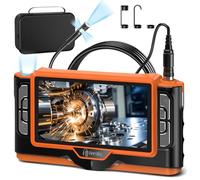 Ferdiiz Cámara Endoscópica Pantalla 7'' Triple Lente Endoscopio Camara de Inspeccion HD 1920P IP68 Impermeable, 8+2 LEDs ajustables, para Inspección Automotriz/Fontanería/Mecánica (16.4FT/5M)