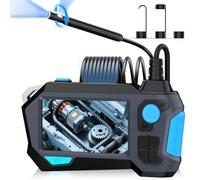 Ferdiiz Endoscopio Camara de inspeccion 1920P HD, Doble Lente y rotación 720°, Cámara Endoscópica con Pantalla IPS de 4,5 Pulgadas y IP68, 8+1LED (2M)