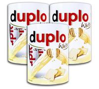 Fererro Duplo White - Juego de 3 barritas de 182 g con relleno de crema de nugatos, color blanco