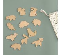 FERFLEX - Juego magnético de Madera para niños - Animales del Bosque - Se Puede Utilizar en Cualquier Superficie magnética - Juego Infantil 3 años - 11 imanes