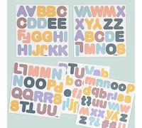 FERFLEX - Juego magnético Educativo para niños - Abecedario magnético con Letras magnéticas en Colores Pastel - para Todas Las Superficies magnéticas - Juego para niños de 3 años - 125 imanes