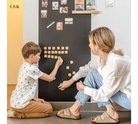 FERFLEX - Juego magnético educativo para niños - Alfabeto magnético letras de madera - Para todas las superficies magnéticas - Juego para niños de 3 años - 26 imanes - 3 x 3 cm por letra - Espesor 3mm