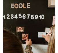 FERFLEX - Juego magnético Educativo para niños - Números magnéticos, Azul Caramelo - Aprender a Contar - para Todas Las Superficies magnéticas - Juego para niños de 3 años - 100 imanes - 4 cm x 0,8mm