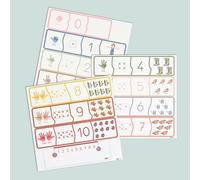 Ferflex - Juego magnético Educativo para niños - Puzzle magnético Educativo - Aprende a Contar - Se Puede Utilizar en Todas Las Superficies magnéticas - Juego para niños de 3 años - 44 Piezas