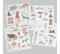 Ferflex - Juego magnético Infantil - Caperucita Roja - Se Puede Utilizar en Todas Las Superficies magnéticas - para niños de 4 años - 48 imanes