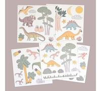 FERFLEX - Juego magnético Infantil - Dinosaurios - Apto para Todas Las Superficies magnéticas - Niños de 3 años - 52 imanes