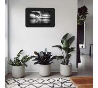 FERFLEX - Kit de papel pintado magnético clásico - Versión adhesiva permanente - Pizarra limpiable - Decoración mural - 8 imanes plateados incluidos - 38cmx58cm