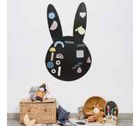 FERFLEX - Pizarra magnética infantil Conejo - decoración de pared con banda magnética reposicionable - se vende con un juego de formas geométricas - 60 x 102cm