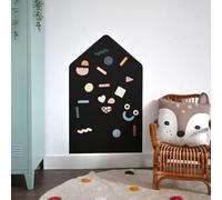 FERFLEX - Pizarra magnética infantil - Hogar - decoración de pared con banda magnética reposicionable - se vende con un juego de formas geométricas - 57,6x91,9 cm