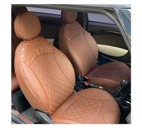 FERFXN Fundas Asiento Coche para Mini para Cooper para R50 R53 para R55 R56 R57 R60 Funda Protectora De Asiento Personalizada Cojín Accesorio Interior Accesorios(Marrón,with Side Button)