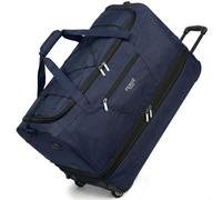 FERGÉ Bolsa de viaje XL grande con ruedas ampliable y compartimento para zapatos, con correas tensoras, equipaje suave, bolsa de viaje, Weekender Paris